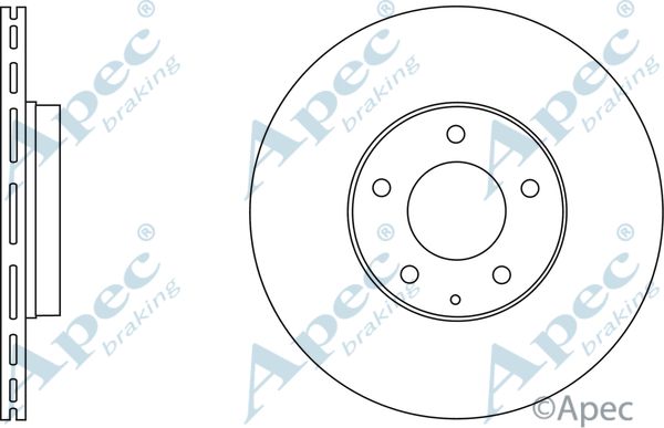 APEC BRAKING Тормозной диск DSK2572